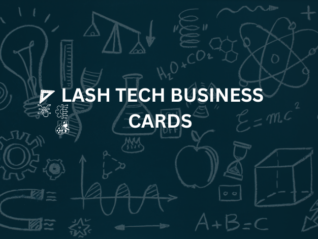 lash tech business cards